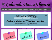 Tablet Screenshot of coloradodancetheatre.org